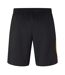 Short De Foot Strike Homme Noir Jaune Or Nike-2