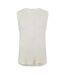 Womens/ladies Textured Crew Neck Vest Top Vintage White Jack Wills-2
