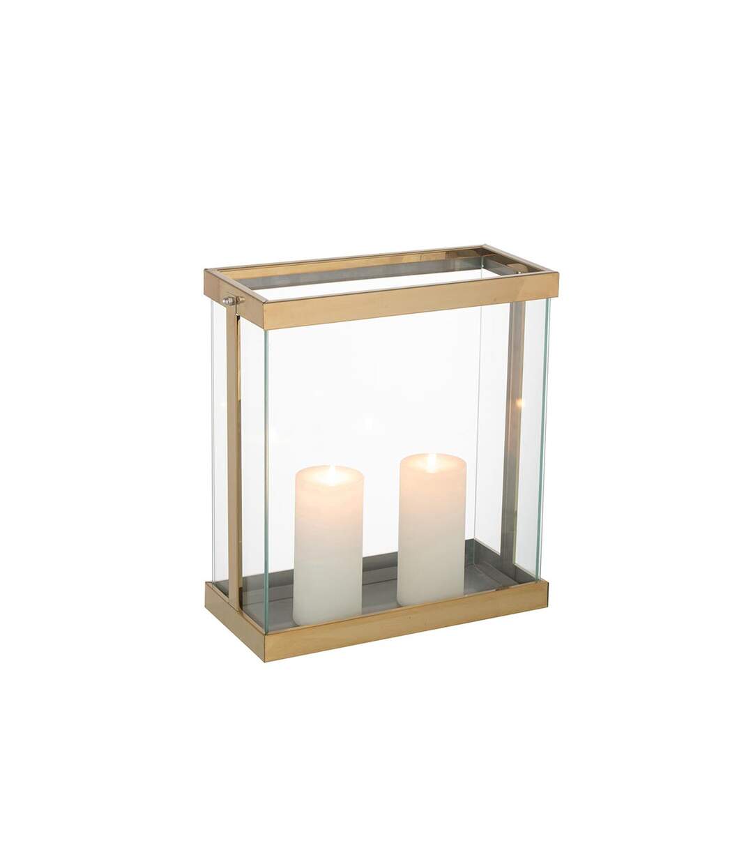 Lanterne en Verre Enma 35cm Or-2