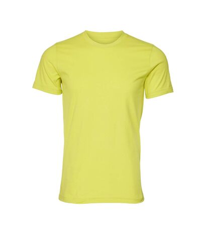 Canvas t-shirt jersey hommes jaune vert Bella + Canvas Bella + Canvas