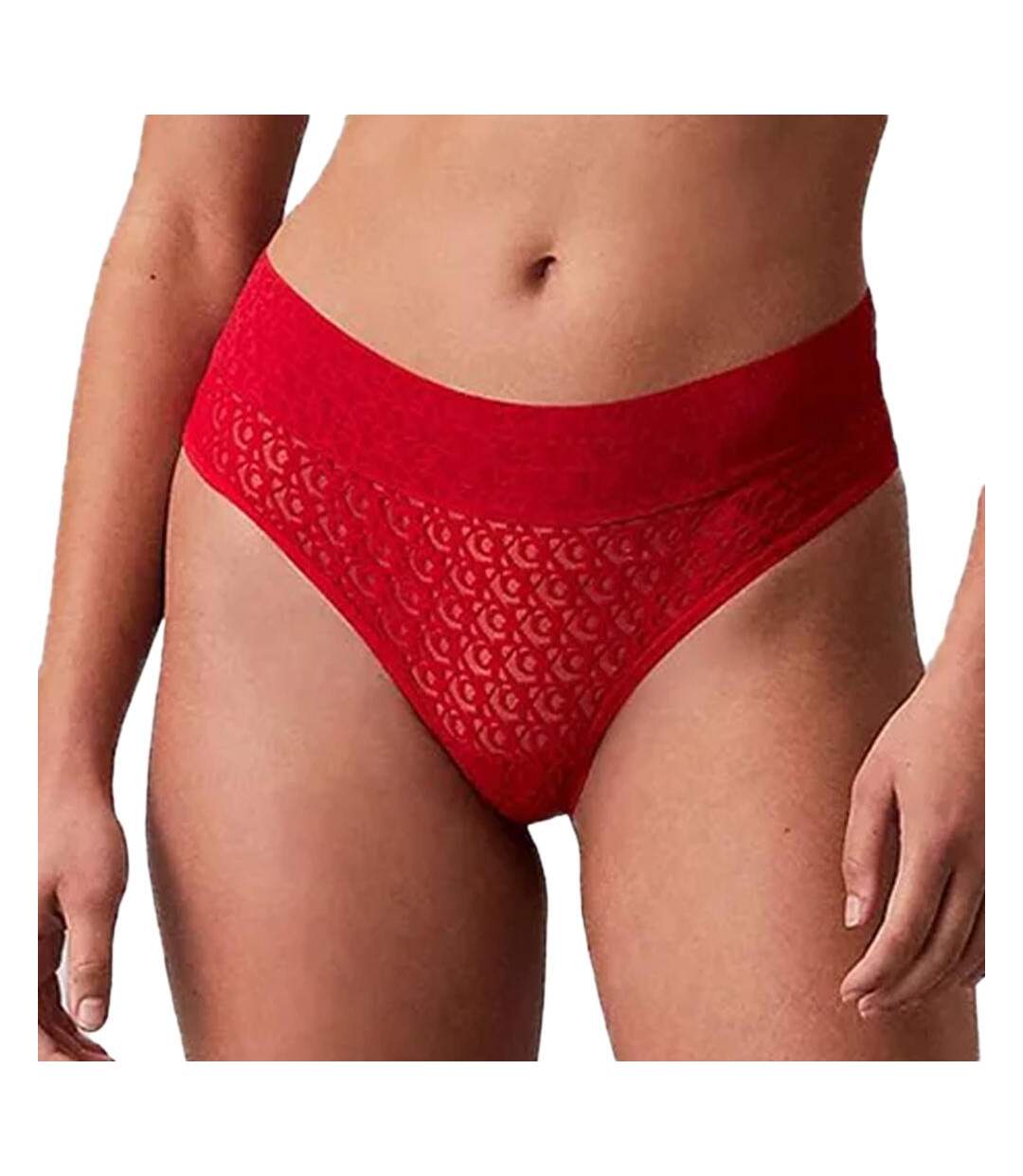 Culotte rouge femme calvin klein jeans brazilian-1