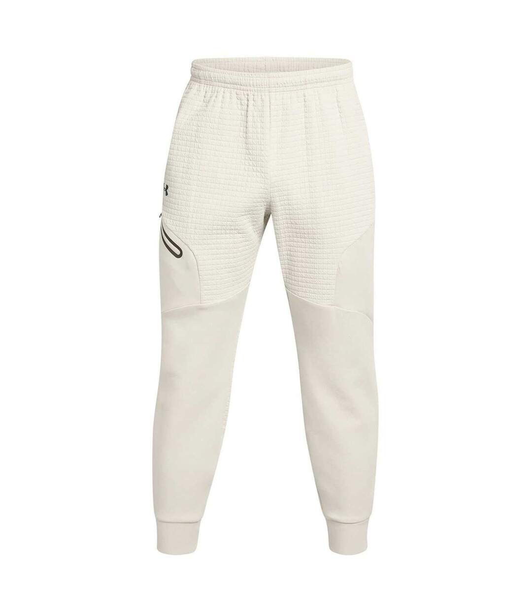 Mens Unstoppable Textured Slim Joggers White Under Armour-2