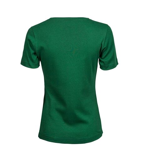 Tee Jays Womens/Ladies Interlock T-Shirt (Forest Green) - UTPC3842