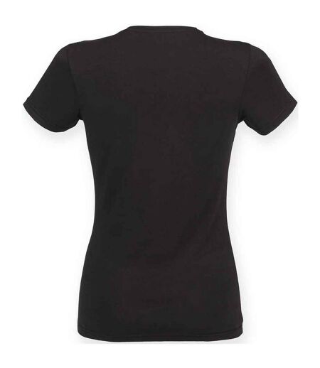 Womens/ladies feel good t-shirt black SF