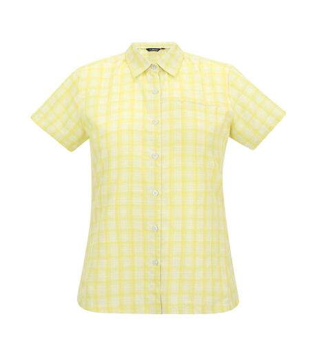 Chemisier Manches Courtes Mindano Femme Blanc Cassé Jaune Clair Regatta