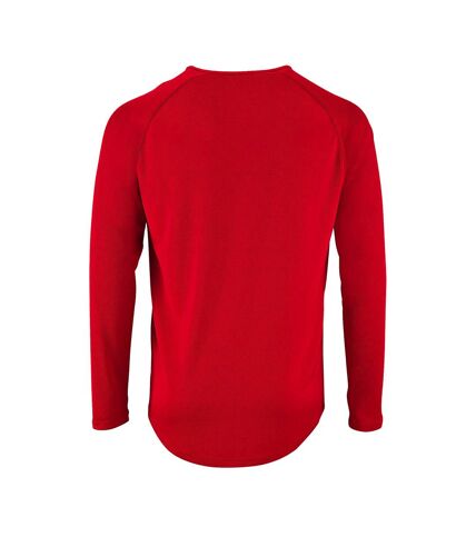 SOLS Mens Sporty Long Sleeve Performance T-Shirt (Red) - UTPC2903