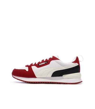 Baskets blanches/rouges homme puma r78
