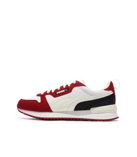 Baskets blanches/rouges homme puma r78