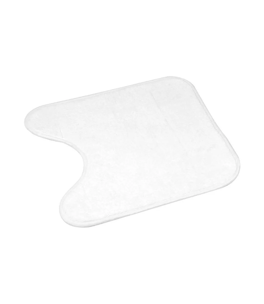 Tapis Contour WC Imprimé Orbella 45x45cm Blanc-2