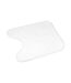 Tapis Contour WC Imprimé Orbella 45x45cm Blanc-2