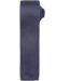 Cravate fine tricotée - PR789 - gris acier