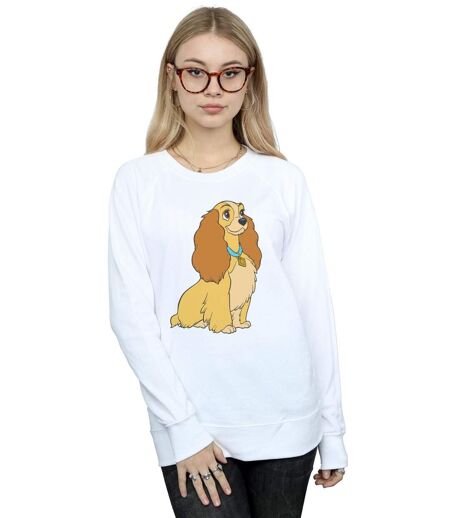 Disney - Sweat LADY AND THE TRAMP LADY SPAGHETTI HEART - Femme (Blanc) - UTBI13970