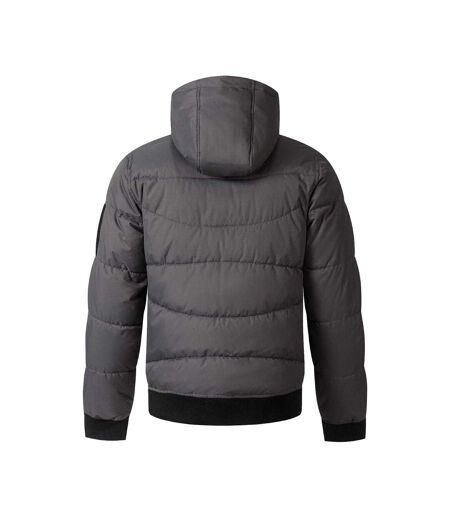 Doudoune Matelassée Motif/style À Capuche Homme Gris Respect