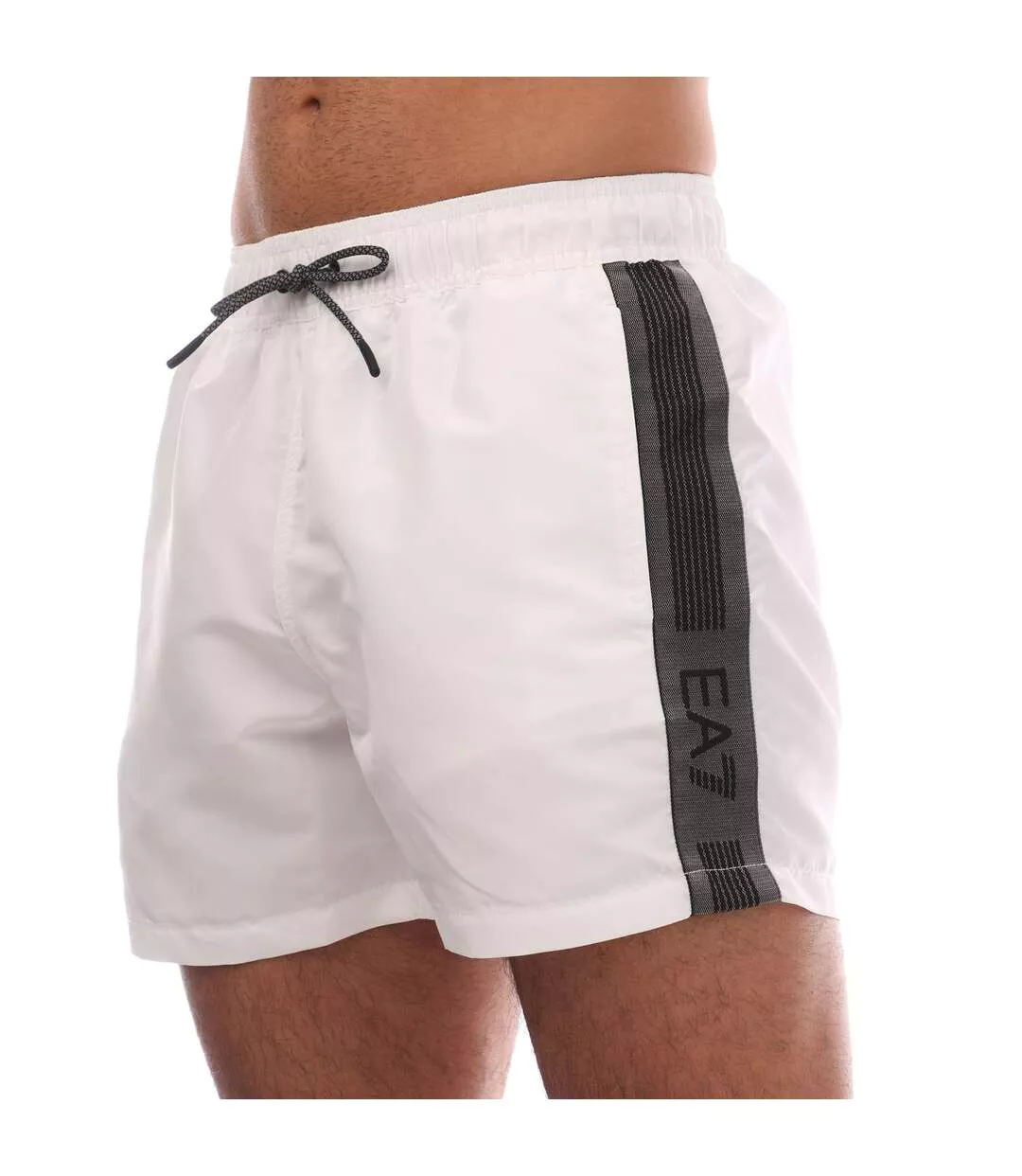 Short De Bain Style Logo Homme Blanc Emporio Armani-3