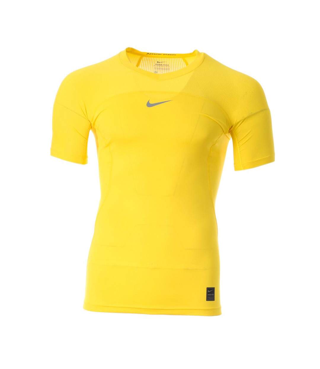 T-shirt de compression Jaune Homme Nike Tenue Compete - M-1