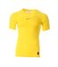 T-shirt de compression Jaune Homme Nike Tenue Compete - M