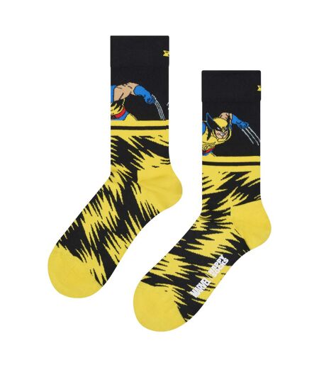 Mens Wolverine Socks | Marvel X-Men Superhero Socks | Gift Idea
