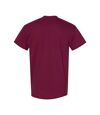 Gildan Mens Heavy Cotton Short Sleeve T-Shirt (Pack of 5) (Maroon)