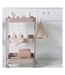 Torchon rose/blanc 60cm-2