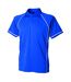 Polo Performance Homme Bleu Roi Blanc Finden & Hales-1