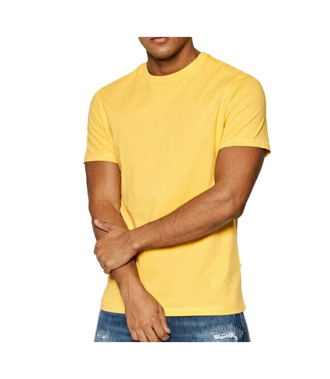 T-shirt Jaune Homme Guess Aidy - L-1