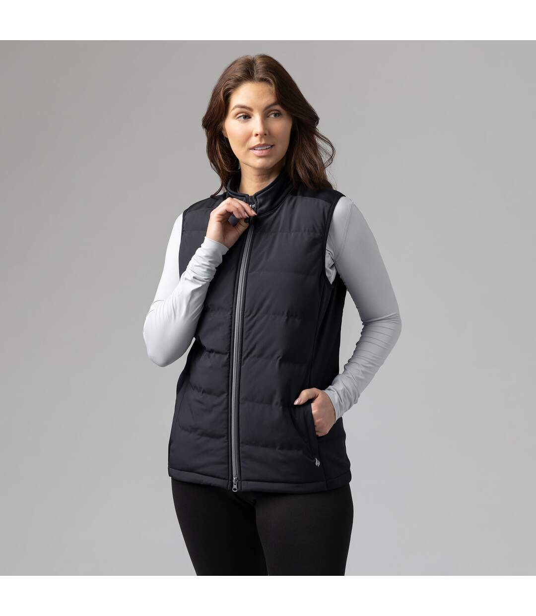 Winter Insulated Women's Hybrid Vest | Fleece-Lined Sleeveless Gilet-6