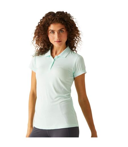 Womens/ladies Remex Ii Polo Neck T-shirt Bleached Aqua Regatta