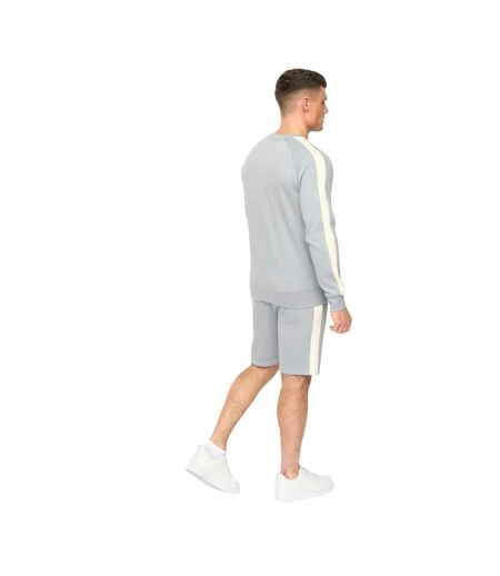 Mens Cresswill Sweatshirt Steel Blue Crosshatch