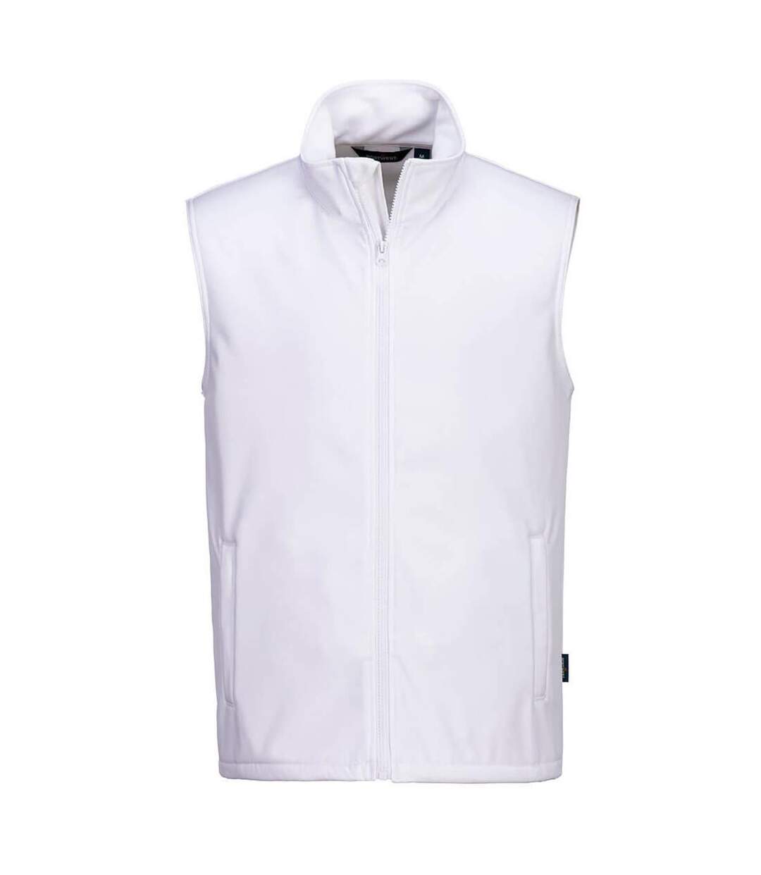 Unisex Adult Print And Promo Double Layered Softshell Gilet White Portwest-2