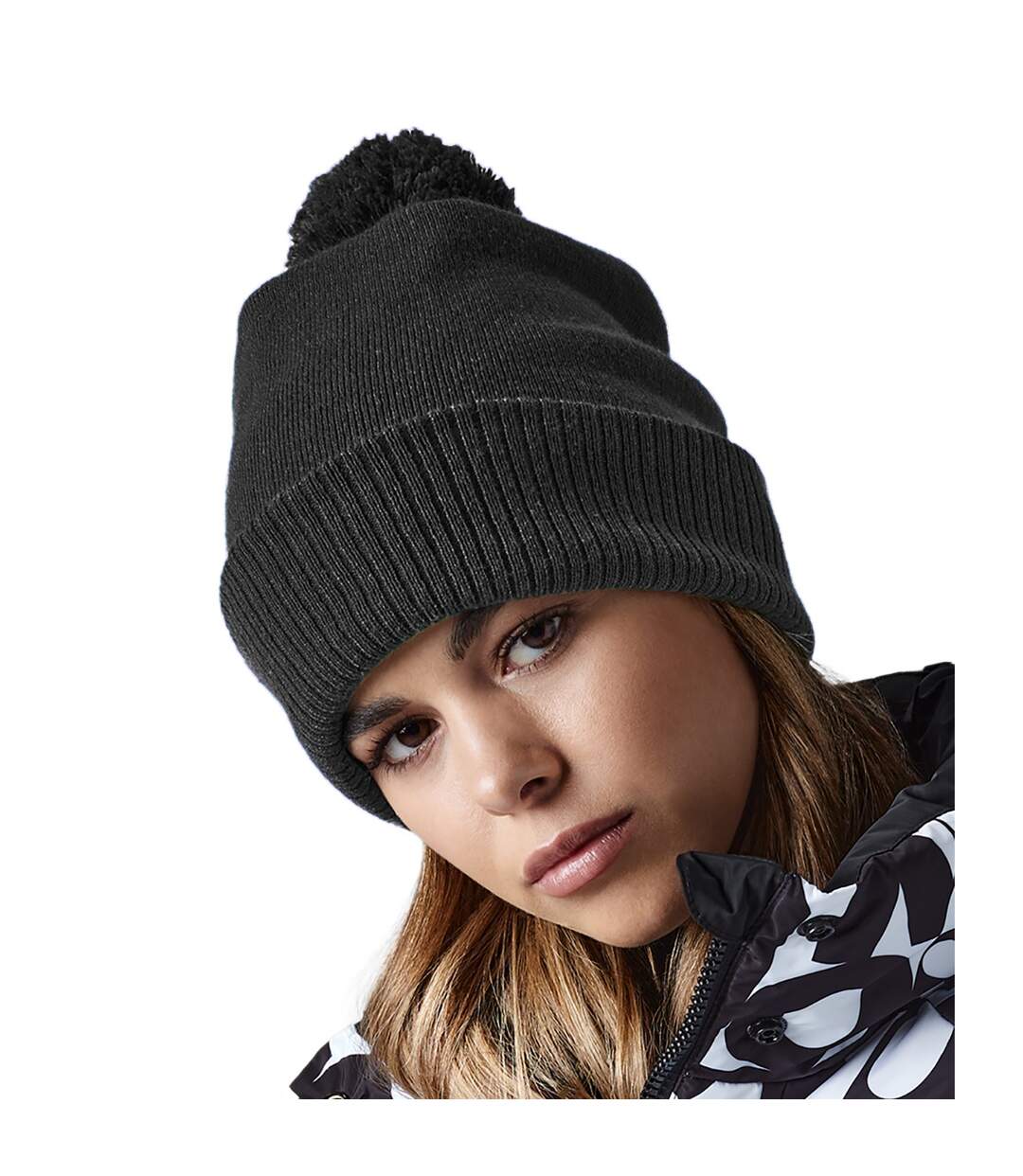 Snowstar thermal beanie charcoal Beechfield-2
