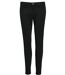 pantalon toile stretch femme - 01425 7-8ème - noir