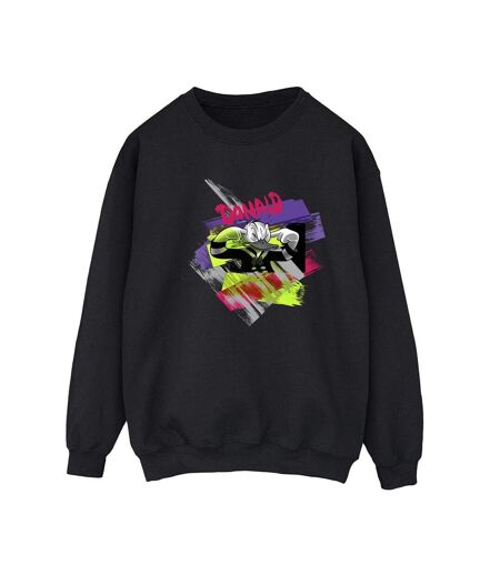 Disney Femmes/Les femmes Donald Duck Ear Plug Bright Sweatshirt (Noir) - UTBI28782