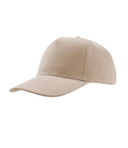 Atlantis Liberty Five Heavy Brush Cotton 5 Panel Cap (Khaki) - UTAB192