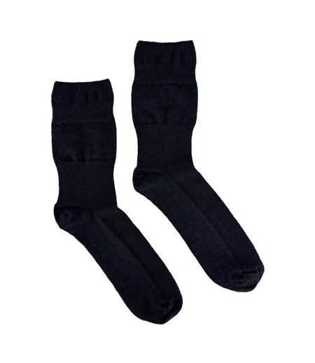3 Pair Unisex Merino Wool Ribbed Seamless Diabetic Socks for Swollen Legs