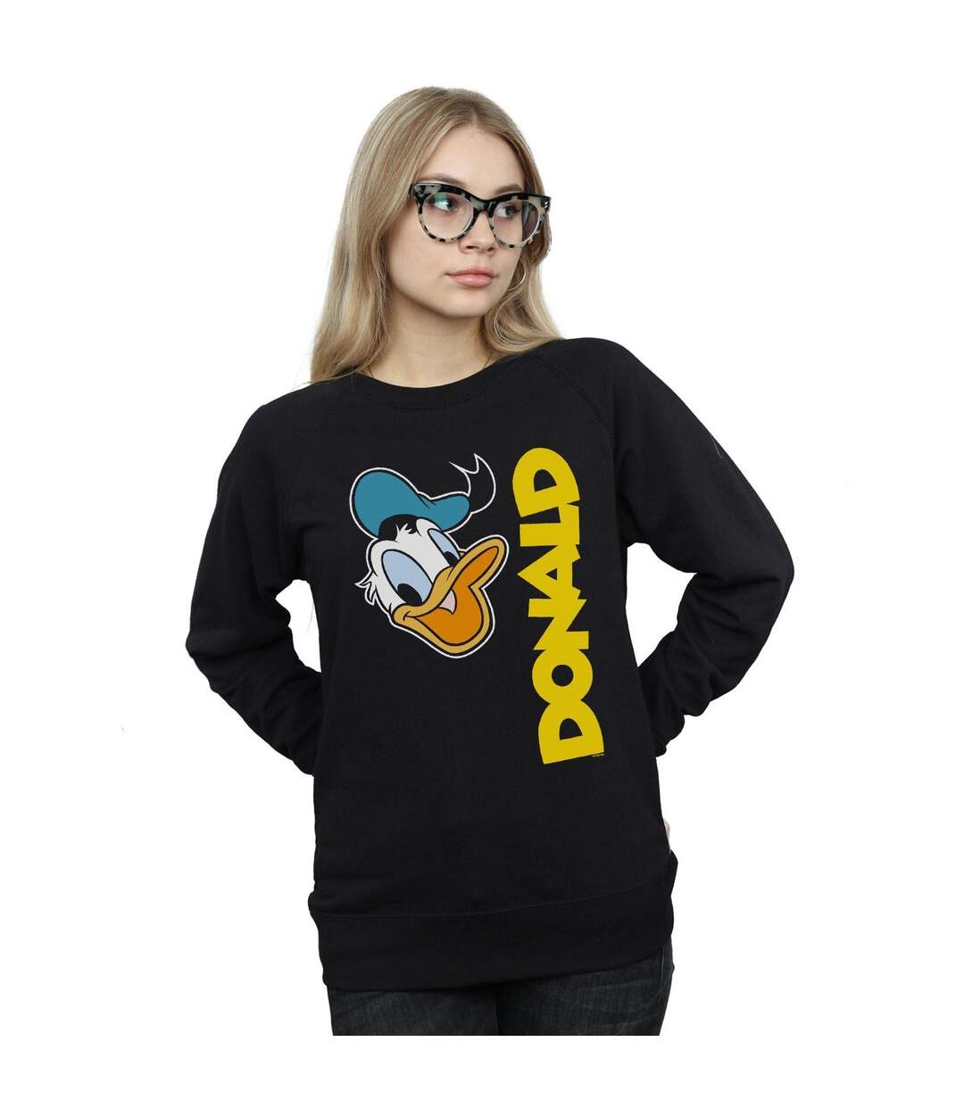 Disney Sweatshirt Donald Duck Greetings - Femme/Femme (Noir) - UTBI27901-2