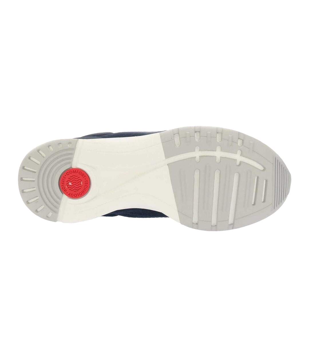 Womens/ladies Vitamin Ffx Knitted Trainers Navy FitFlop-3