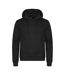 Unisex Adult Miami Hoodie Black Clique-1