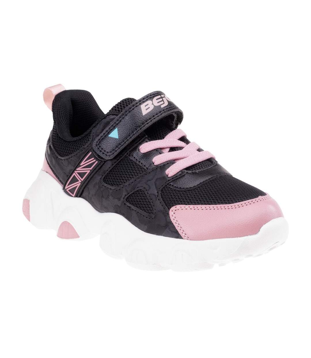 Bejo - Baskets MANINA - Enfant (Noir / Corail clair / Turquoise vif) - UTIG1491-1