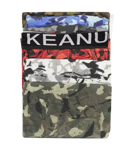 Boxers Motif/style Camouflage Homme Gris Blanc Vert Rouge Bleu Olive Keanu