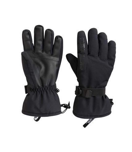 Mens edge ski gloves jet black Animal