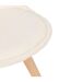 Lot de 4 chaises design scandinave en bouclette - Blanc-4