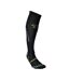 Chaussettes Hauteur Genoux Motif/style Logo Femme Noir Tempish-1