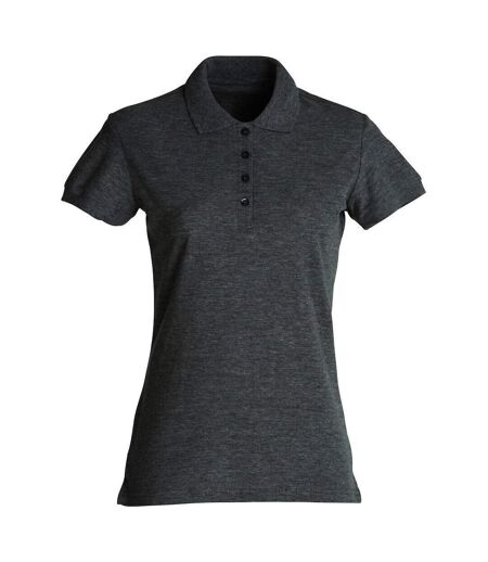 Polo Femme Anthracite Chiné Clique