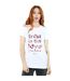 Disney Womens/Ladies Maleficent Mistress Of Evil Trust In The Love Cotton Boyfriend T-Shirt (Blanc) - UTBI35393-2