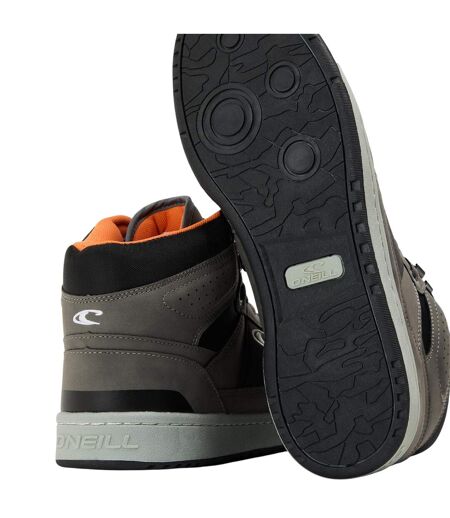 Mens Antilpe Canvas High Top Trainers Grey O'Neill