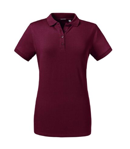 Russell Womens/Ladies Tailored Stretch Polo (Burgundy)