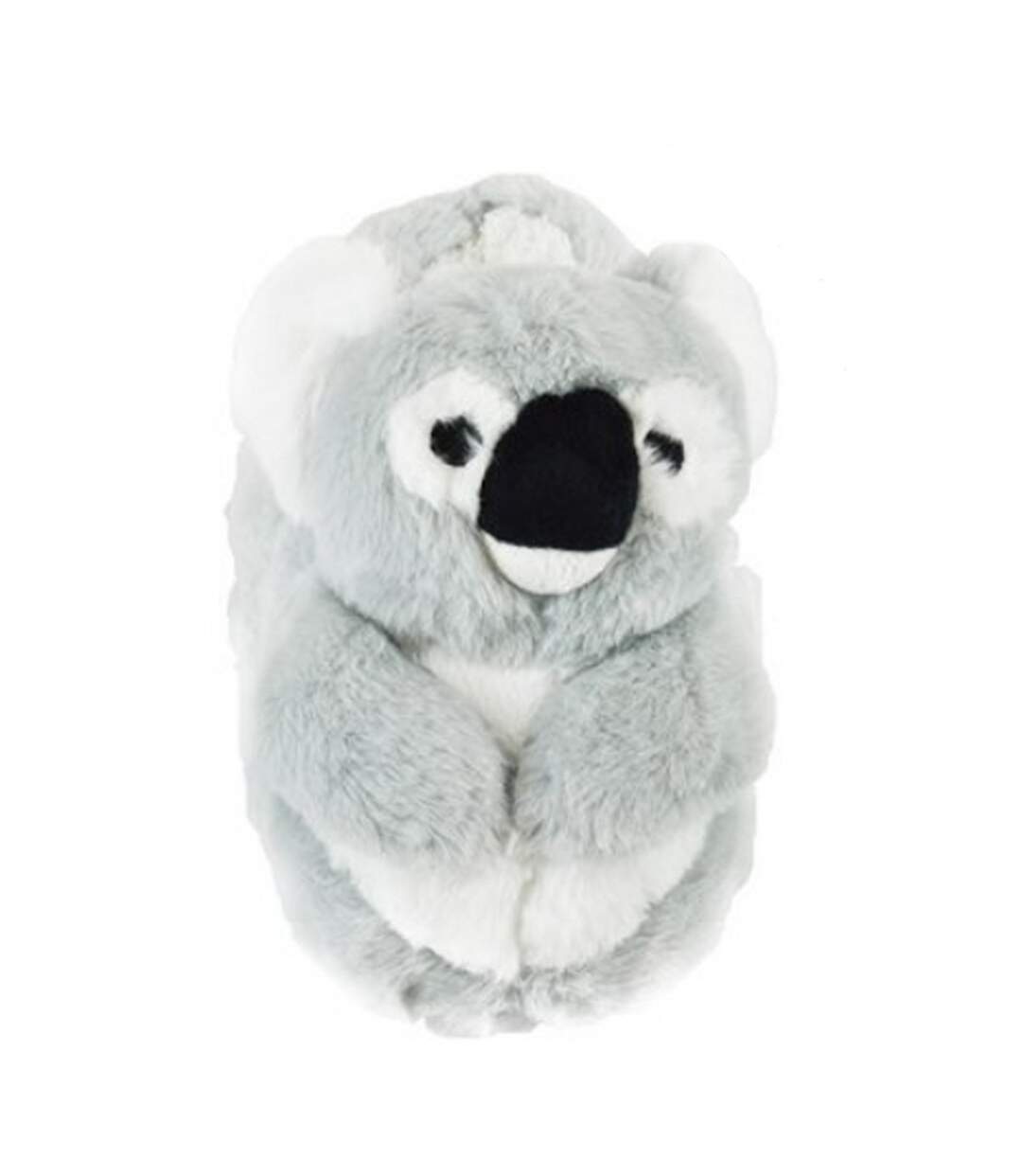 Womens/ladies koala slippers grey Generic-2
