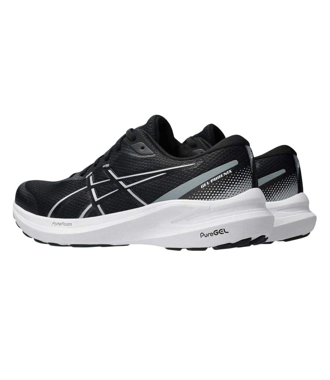 Mens Gel Phoenix 13 Shoes Black White Asics-2