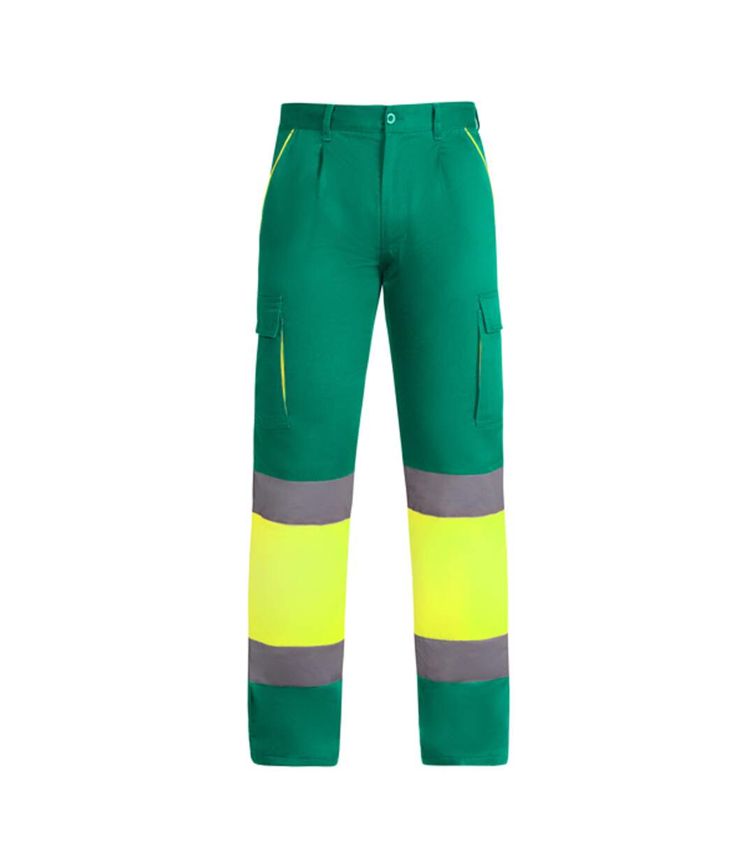 Pantalon Homme Vert Jaune Fluo Roly Workwear-1