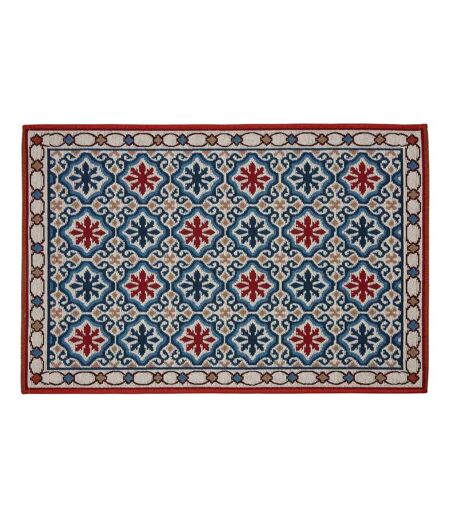 Tapis de Cuisine Antidérapant Océania 60x90cm Bleu